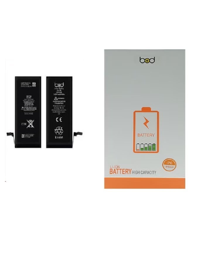 بود بطارية لآيفون 6 1810 مللي أمبير / ساعة أسود - Image 3